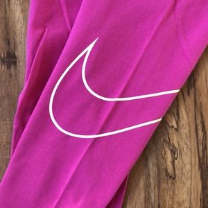 Pink Full Length Nike Leggings